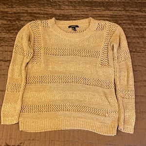 Forever 21 tan loose knit, long sleeved, women’s sweater